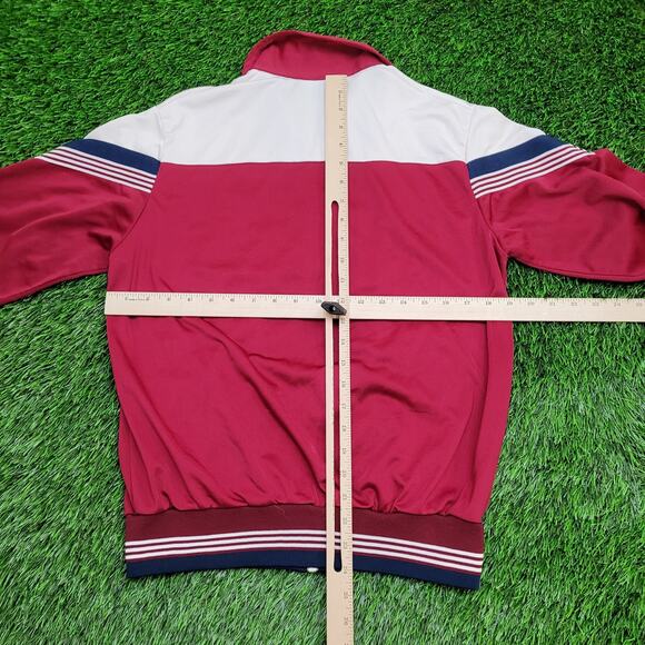 Vintage 80s Footlocker Track Jacket Womens Medium 19x24 Red - Picture 4 of 11